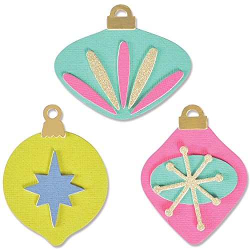 Sizzix Bigz L Fustella Quirky Baubles Da Jennifer Ogborn | 665964 | Capitolo 3 2022, Carta Metallo, Multicolor, One Size