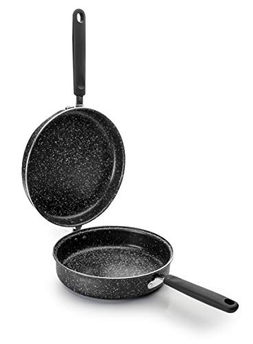 Ibili, Padella Per Frittata Natura, 20 Cm, Alluminio, Stile Pietra Antiaderente, Adatta Ai Piani A Induzione.