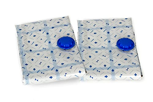 Lavatelli Set Di 2 Sacchetti Coperte, Salvaspazio, Buste Sottovuoto Vestiti, No Muffa E Acari, Misura, Piumoni Set 2 Cm 70X120 Sacc, Politene, Bianco,