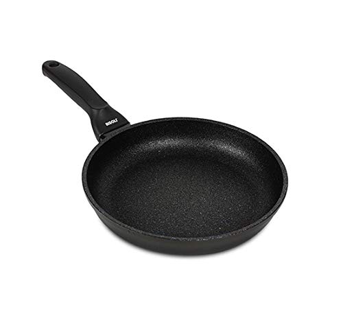 Risoli Padella Blackplus® Alluminio Pressofuso Antiaderente El Diamant Ultra Resistente Frypan Made Italy (20 Cm)