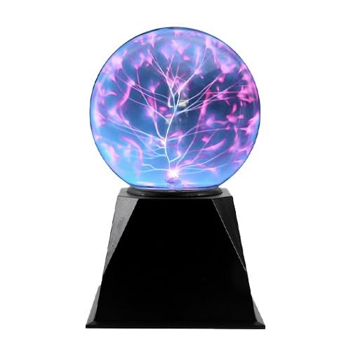 I-Total® - Lampada Al Plasma Magica Lampada Plasma Sensibile Al Tocco E Al Suono Luce Novità Luci Notturne Per Decorazione/Bambini/Camera Da Letto Blu