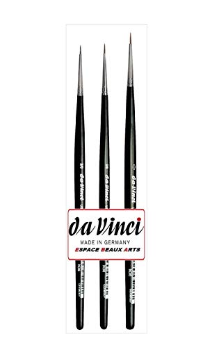Da Vinci 3-Piece Kolinsky-Rotmarder Paintbrush Set 0,0/2,0/3