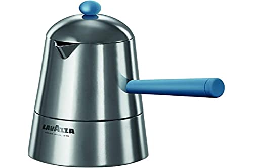 Ilsa Carmencita, Caffettiera In Alluminio, Manico Blu, Tazze 1, Argento