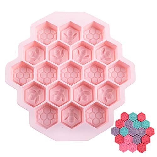 Silicone Sapone A Nido D'Ape Stampi In Silicone Sapone Stampi Per Sapone Multiuso Stampo Cioccolato Fondente Stampi In Silicone Api 19 Pozzi Per Cuoce