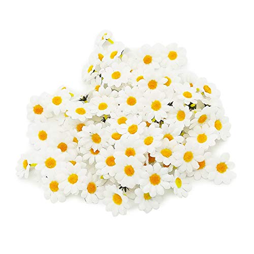 Fiori Margherite 100 Pezzi Fiori Finti Bomboniere Fiore Artificiale Corolla In Seta Per Pasqua Tavola Cofano Matrimonio Festa Cerimonia Decorazione 38