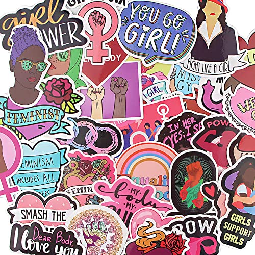 35 Pezzi Adesivi Femminista, Adesivi Di Girls Power, Sticker Decals Girl Gift, Adesivi Colorati Estetici Alla Moda, Adesivi Personalità Creativa Tende