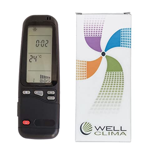 Electra Telecomando Per Condizionatori Ariwell Rc-A, Ricambio Universale Per Tutti I Modelli Airwell Emailair Aria Condizionata, Climatizzatore, Pompa