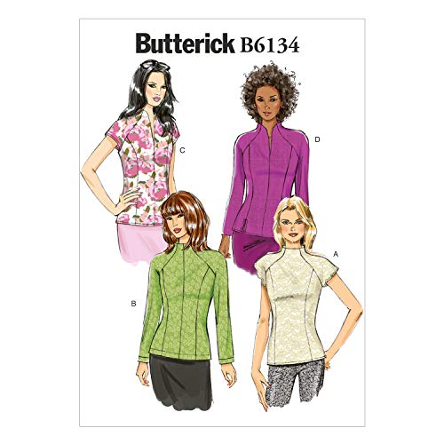 Butterick Patterns, 6134 A5 - Cartamodello Per Maglia Da Donna, Taglie: Uk 6-8 - 10-12 - 14 (Eu 40-48)