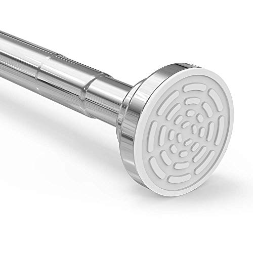 Asta Telescopica Foeska Siler 120Cm-200Cm Asta Per Tenda Doccia In Acciaio Inossidabile Senza Perforazione Asta Appendiabiti Estensibile Regolabile Ru