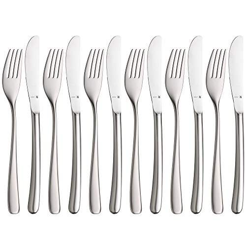 Wmf Set Di Posate Vision Per Più Persone, Costituito Da Diversi Elementi, Acciaio Inox, Wmf Vision 12-Teilig Dessert-/Frühstücksbesteck