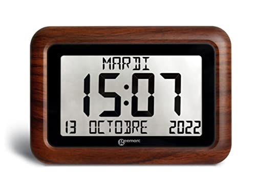 Orologio Calendario - Geemarc Viso10 Con Impostazione Automatica Dell'Ora E Caratteri Grandi - Per Persone Affette Da Alzheimer - Funzionamento A Batt