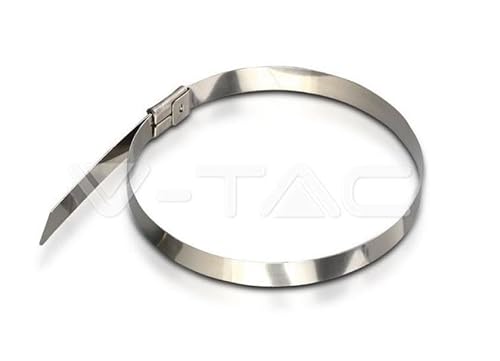 V-Tac Cable Tie 4.6 * 250Mm Stainless Steel 100Pcs/Pack