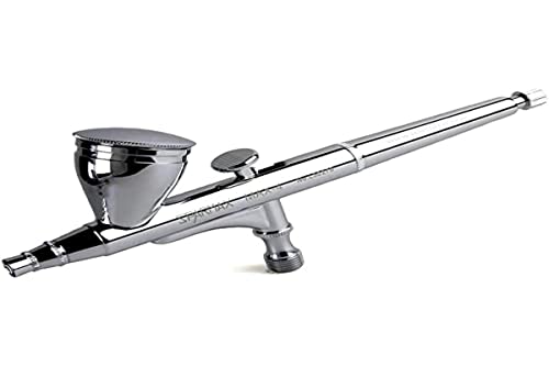 Sparmax Max-4 Aerografo Per Gravità A Doppia Azione, Cromo, 0,40 Mm