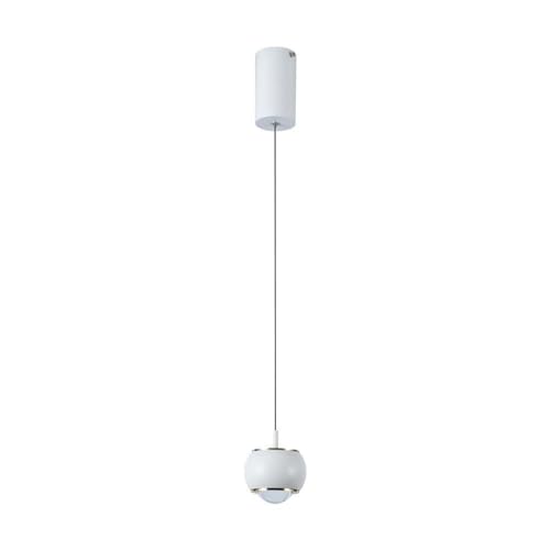 V-Tac Vt-7830 Lampadario Led 9W Ovale A Sospensione Forma Campana Design Moderno 10 * 10 * 100Cm Colore Bianco 4000K - 10079