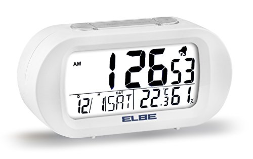 Reloj Digital Despertador Blanco Temp/Humedad
