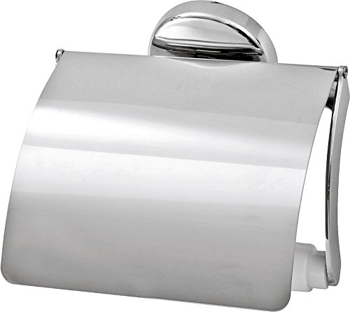 Vision 86760 - Porta Rotolo Da Bagno, Cromo Satinato, 13 X 13,5 X 10 Cm