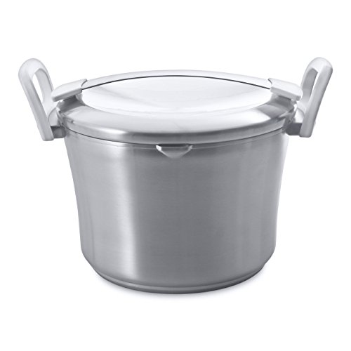 Berghoff 2303931 Auriga Acciaio Pentola Grande Con Coperchio, Bianco, 5.4 L