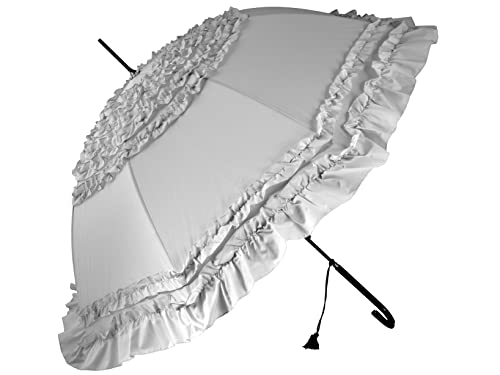 H&H Ombrello Automatico Belle Epoque Grigio