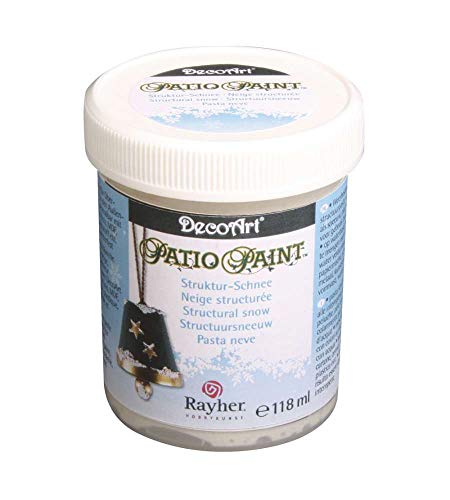 Rayher 38214000 Patio Paint Struttura Neve Per Esterni, Barattolo 118 Ml