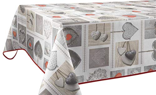 Le Linge De Jules Tovaglia, Poliestere, Rosso, Rettangolare 150X300 Cm