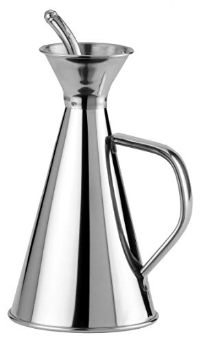 Ilsa 383 - Oliera Anti-Goccia In Acciaio Inox, Colore: Argento 1/4 L Argento