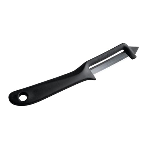 Fackelmann Pelapatate Per Asparagi Campione Del Mondo, Acciaio Inossidabile, Nero/Argento, 18 X 7.9 X 1 Cm