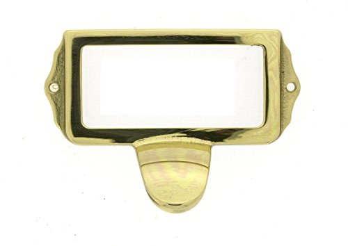 Sofoc 8872349 Art Déco-Pomello Per Porta E Cassetto, In Ottone Lucido, Colore: Dorato, 2,6 X 5,1 X 7,3 Cm