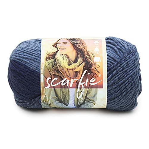 Marca Leone Knitting, Circa Il 78 Per Cento Del 22 Per Cento Di Lana Acrilica Scarfie Maglieria, Denim/Navy