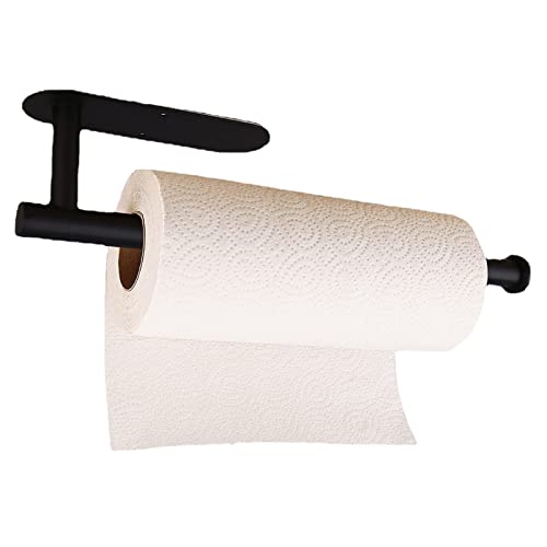 Lumeiy Kitchen Roll Holder Nero Senza Perforazione Acciaio Inossidabile