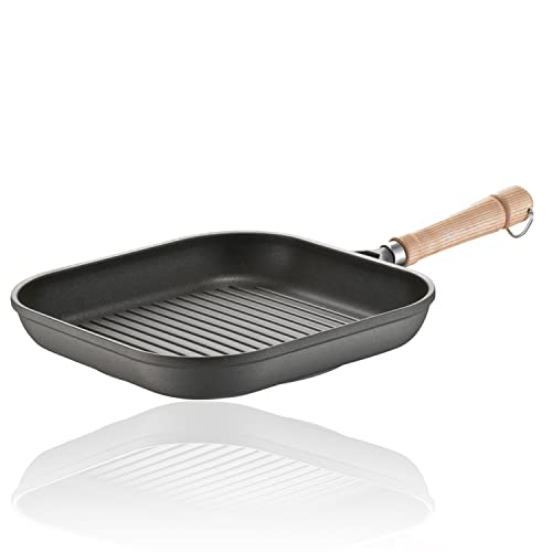 Berndes Bonanza Bistecchiera Quadrata 24X24 Cm, Alluminio Pressofuso, Non Induction