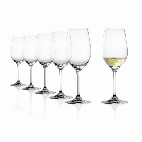 Stölzle Lausitz Stölzle - Set Di 6 Bicchieri Da Vino Bianco Con Cristallo/Calice Da Vino Bianco