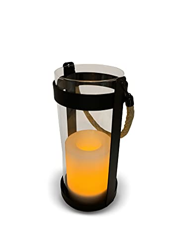 Luceco Lanterna Led Solare Esterno, Decorative Luce Da Giardino Impermeabile Ip44, Luci Per Patio, Balcone, Tavolo