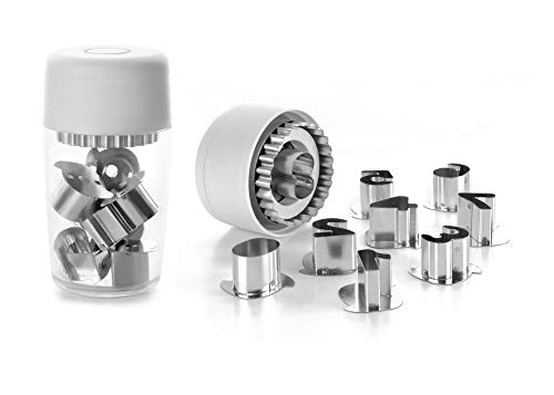Ibili Set 9 Cortapastas Linzer Numeros, Stainless Steel, Argento/Trasparente/Grigio, 13 X 6 X 6 Cm