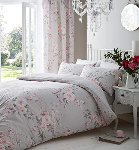 Catherine Lansfield Canterbury 200 X 200 Cm Duvet Cover And 2 80 X 80 Cm Pillowcase Grey