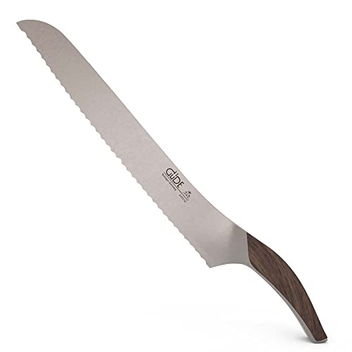 Güde Solingen - Coltello Da Pane Forgiato, 32 Cm, Quercia Affumicata, Synchros, Fatto A Mano In Germania
