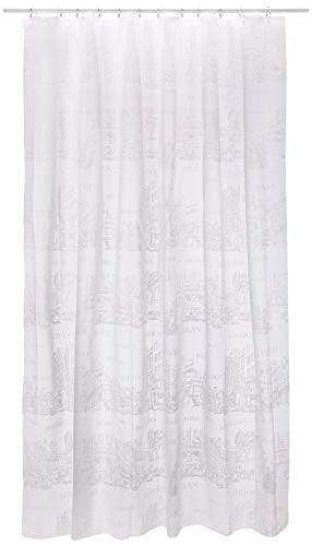 Spirella Tenda Plastica Lifestyle-Palazzio Bianco 180X200 1117619, Estandar