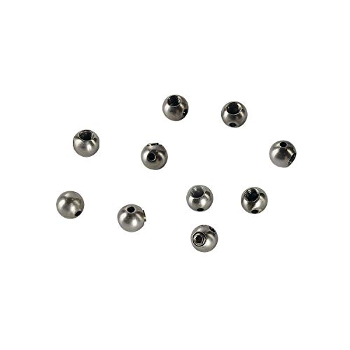 Slv Grigio Fermo Per Corda Metallica 075Mm Incl. Vite Senza Testa M4X5 10 Pezzi
