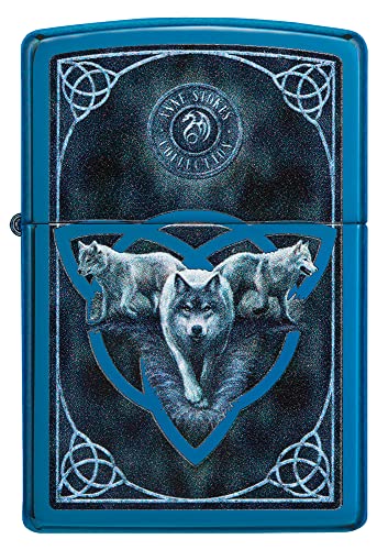Zippo Accendino, Blu Lucido Alto, Una Scatola