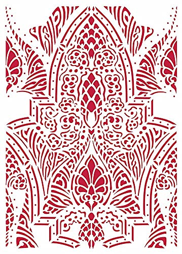 Stamperia International G Stencil – Romantic Horses Saddle Pattern, Vario, A4