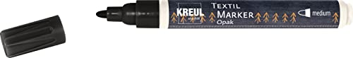 Kreul 92772 – Javana Texi Maex Opak Pennarelli Per Stoffa, 2 – 4 Mm, Nero