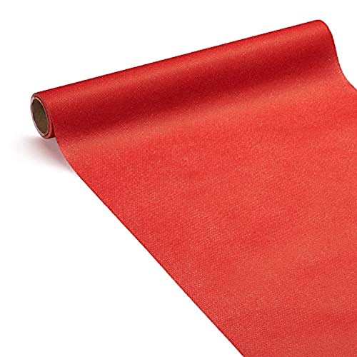Le Nappage Airlaid - Runner Da Tavola 3 In 1, Certificato Fsc®, Carta Rossa, 0,40 X 4,80 M