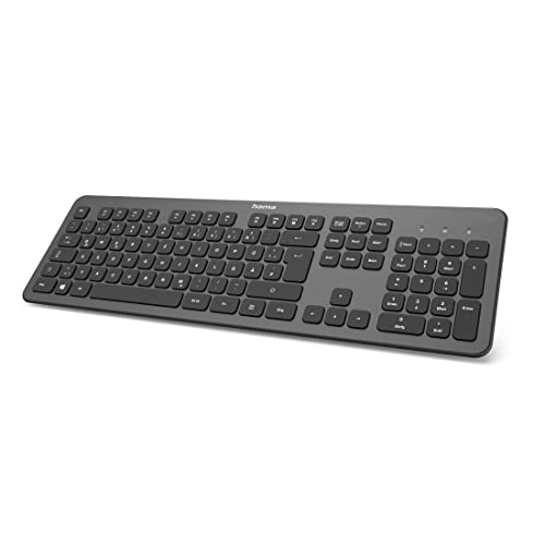 Hama Kw-700 Tastiera Rf Wireless Qwertz Tedesco Antracite, Nero
