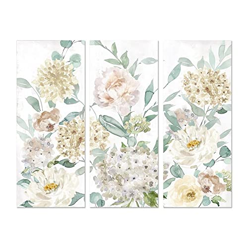 Dkd Home Decor Quadro Della Marca Fiori (3 Pezzi) (55 X 3 X 135 Cm) (Riferimento: S3018417)