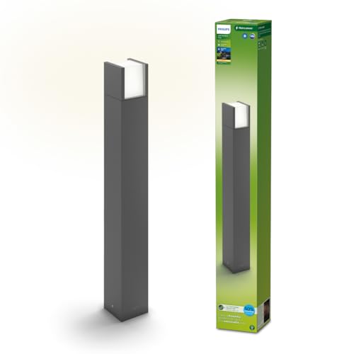 Philips Led Arbour Ultra Efficiente Lampada Da Terra Per Esterni, Luce Bianca Calda, 3.8W, Ip44, Antracite