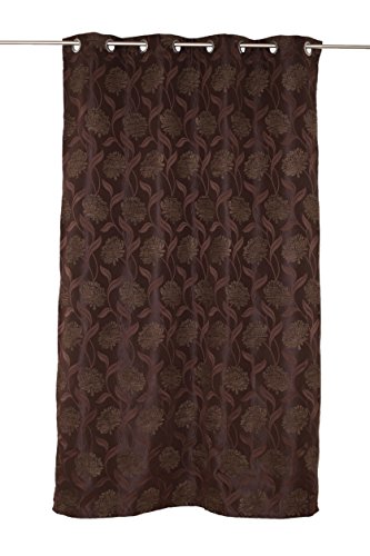 Mendola Home Textiles Tenda A Occhielli, Marrone, 140 X 245 Cm