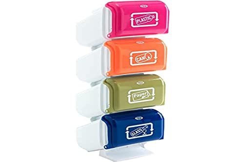 Wink Design, Tolosa,Pattumiera Raccolta Differenziata, Plastica, Multicolore