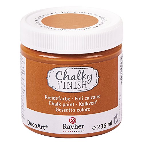 Rayher Hobby 38868218 - Gessetto Colore, Marrone (Dunkel Orange), 236 Ml, 1 Pezzo