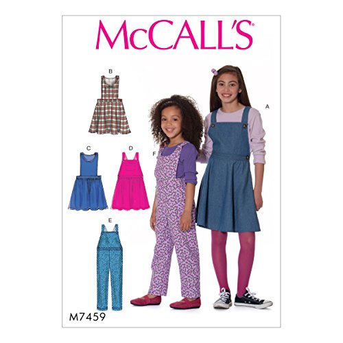 Mccall Modelli Per Bambini/Ponticelli Girls E Salopette, Multicolore, Taglie 7 – 14-P, Multi-Colour, 152 X 213 Cm