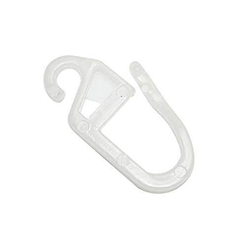 Gardinia Ganci Per Tenda Qualità-Pom Bianco Grezzo, Confezione Da 10 Pz, Per Ø 12 Mm, Unità