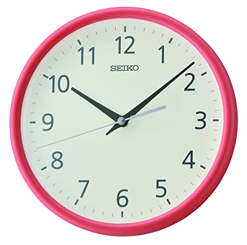 Seiko Clock Qxa804E - Orologio Da Parete Analogico, Colore: Arancione